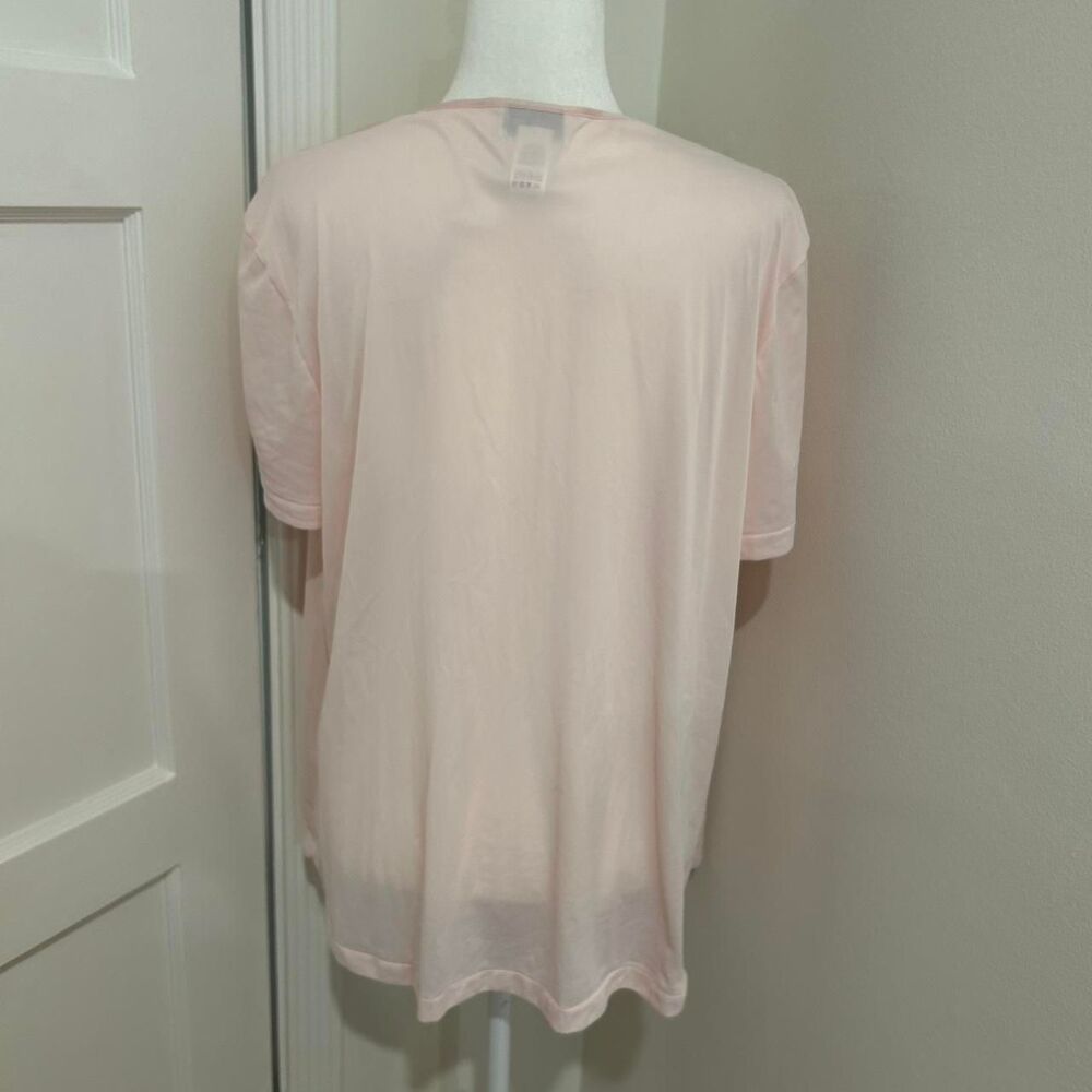 Vintage Vanity Fair Women's Baby Pink Blouse Sleepwear Size XL - Picture 3 of 4